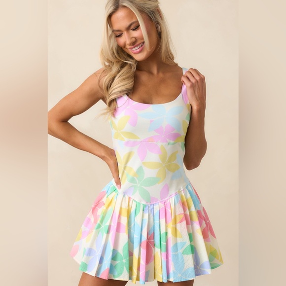 TALULAH | Boutique Floral Skirted Mini Dress | L - Picture 1 of 4